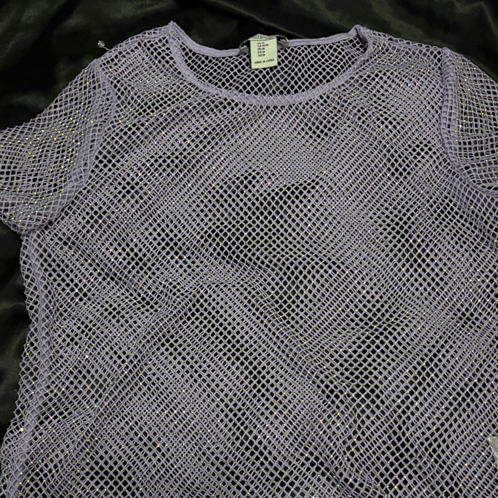 Rachel Zoe Lavender Mesh Top